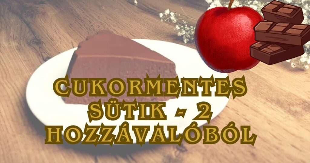 Cukormenetes sütik - 2 hozzávalóból