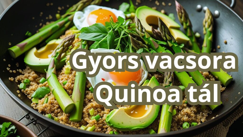 Gyors vacsora Quinoa tál egészséges étkezés egészséges receptek