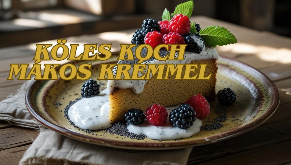 Köles koch mákos krémmel, cukormentes sütik, cukormentes, gluténmentes és tejmentes is lehet, cukormentes receptek