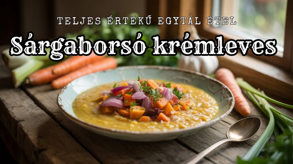 Sárgaborsó krémleves, egészséges ételek és gyors receptek, egészséges táplálkozás, egészséges életmód